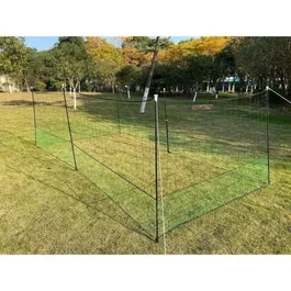 Zolux - Kit filet clôture pour poules 12m x 1,25m, 6 poteaux, porte d'accès, 6 piquets en H et 16 sardines - Enclos sécurisé 9 m²