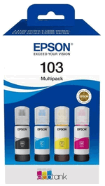 Epson C13T00S64A Multipack - 4 Cartouches d'encre (Noir, Cyan, Magenta, Jaune) pour imprimante