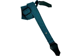GETM Sangle pour Guitare et Basse - Fly Hounds Tooth Blue