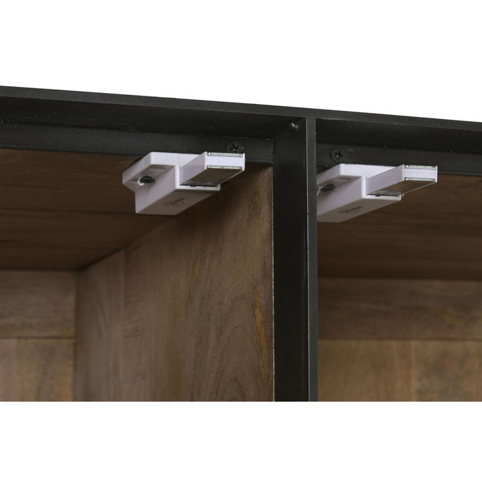 Présentoir Home ESPRIT Verre Bois de manguier 89 X 44 X 140 CM