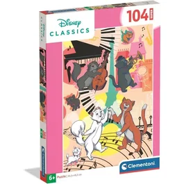 Clementoni Puzzle 104 pièces Super - Aristochats - Disney Classique