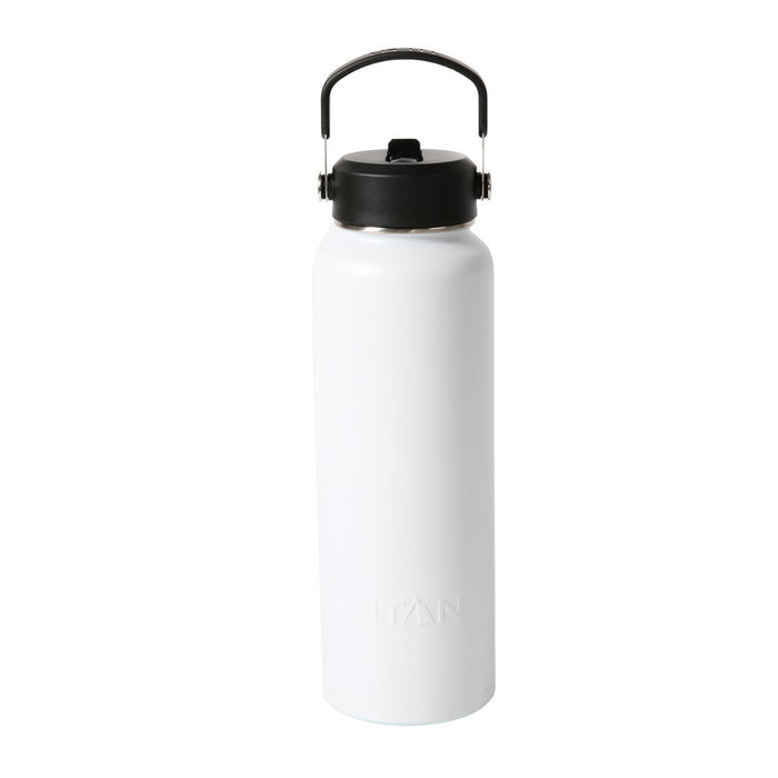 SAFTA Gourde isotherme Real Madrid 1200 ml, maintient chaud/froid, acier inoxidable 304, intérieur cuivre, sans BPA, avec paille