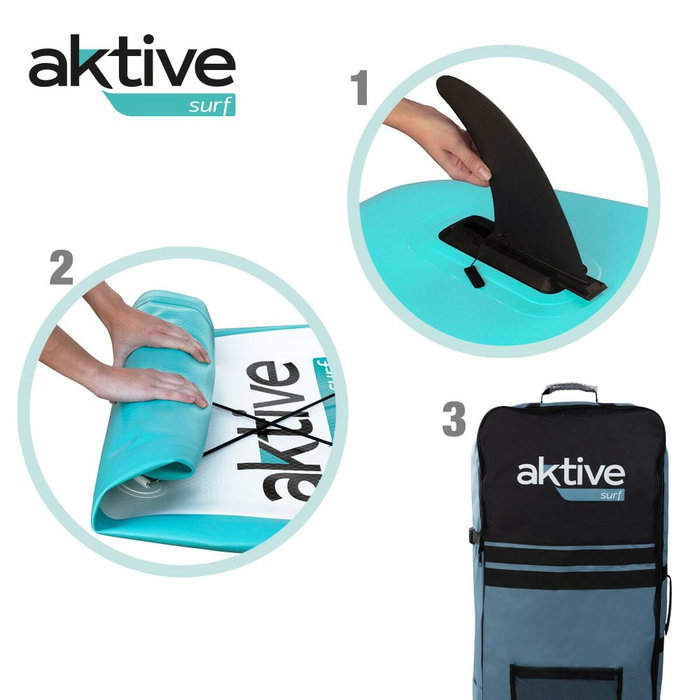 Planche de Paddle Surf Gonflable avec Accessoires Aktive Bleu