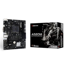 Biostar A520MHP Carte mère Micro ATX Socket AM4 Chipset AMD A520 DDR4 PCIe 3.0 HDMI VGA USB 3.2