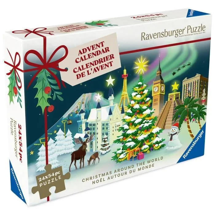 Ravensburger Calendrier de l'Avent Puzzle 2025 - Calendrier Avent avec Puzzles à Assembler Jour après Jour Ravensburger Calendrier de l'Avent Puzzle 2025 - Calendrier Avent avec Puzzles à Assembler Jour après Jour