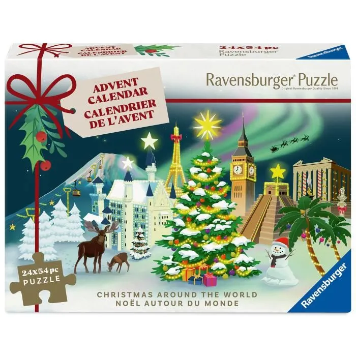 Ravensburger Calendrier de l'Avent Puzzle 2025 - Calendrier Avent avec Puzzles à Assembler Jour après Jour Ravensburger Calendrier de l'Avent Puzzle 2025 - Calendrier Avent avec Puzzles à Assembler Jour après Jour