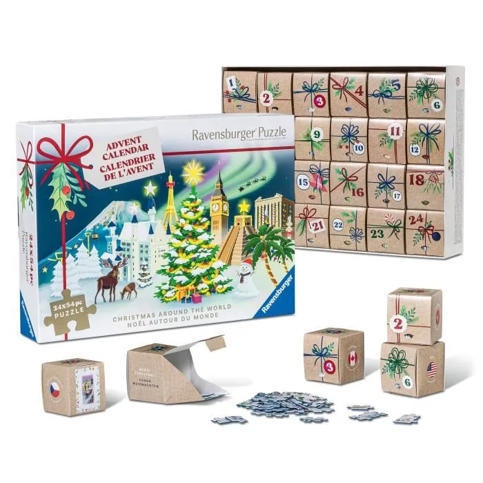Ravensburger Calendrier de l'Avent Puzzle 2025 - Calendrier Avent avec Puzzles à Assembler Jour après Jour Ravensburger Calendrier de l'Avent Puzzle 2025 - Calendrier Avent avec Puzzles à Assembler Jour après Jour