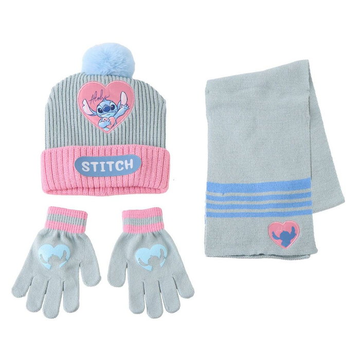 Bonnet et gants Stitch Bleu clair Bonnet et gants Stitch Bleu clair