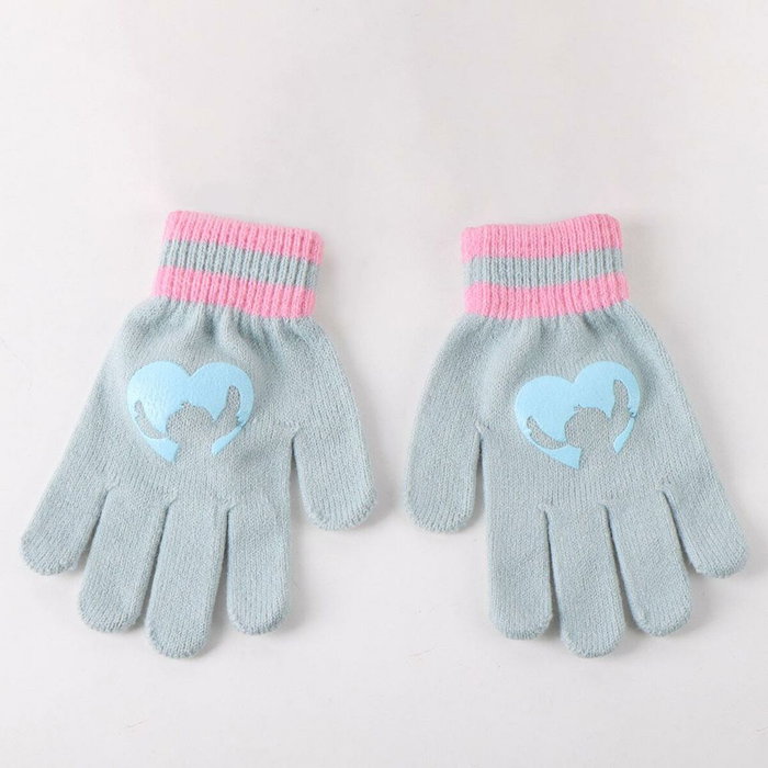 Bonnet et gants Stitch Bleu clair Bonnet et gants Stitch Bleu clair