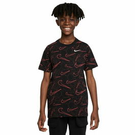 T shirt à manches courtes Enfant Nike Sportswear AOP Noir