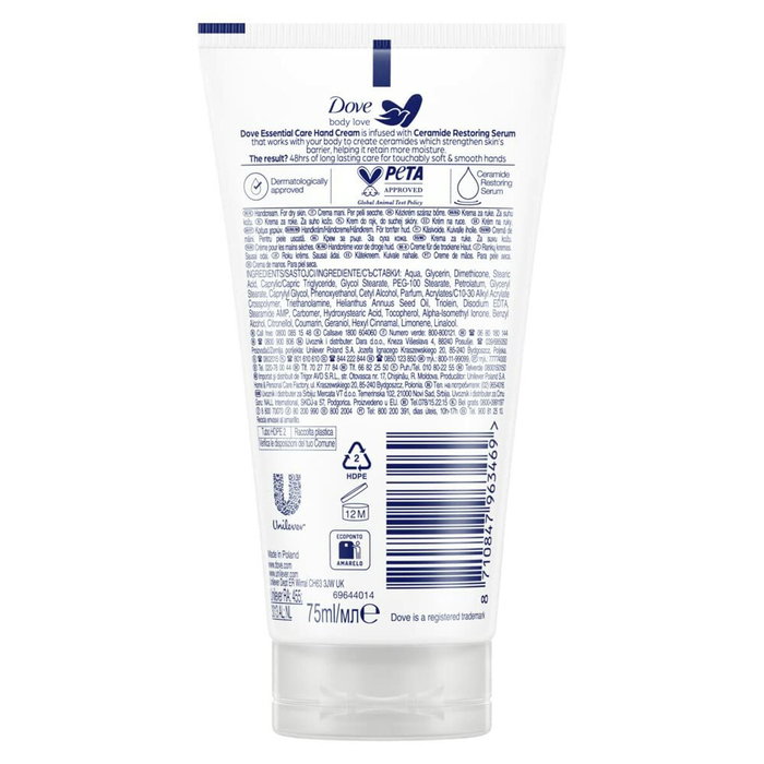 Dove Crème pour les mains ESSENTIAL CARE 75 ml