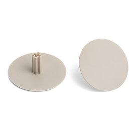 HERRAJES ALK Support d'étagère OR d5-10 L18 nickel avec gomme