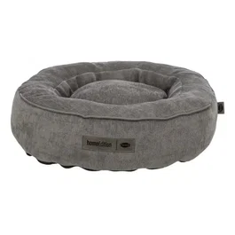 Trixie Vital Lennox - Panier rond pour chien avec couchage en mousse visco-élastique, tissu chenille doux, housse déhoussable et fond antidérapant - Diamètre 50 cm - Gris