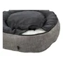 Trixie Vital Lennox - Panier rond pour chien avec couchage en mousse visco-élastique, tissu chenille doux, housse déhoussable et fond antidérapant - Diamètre 50 cm - Gris