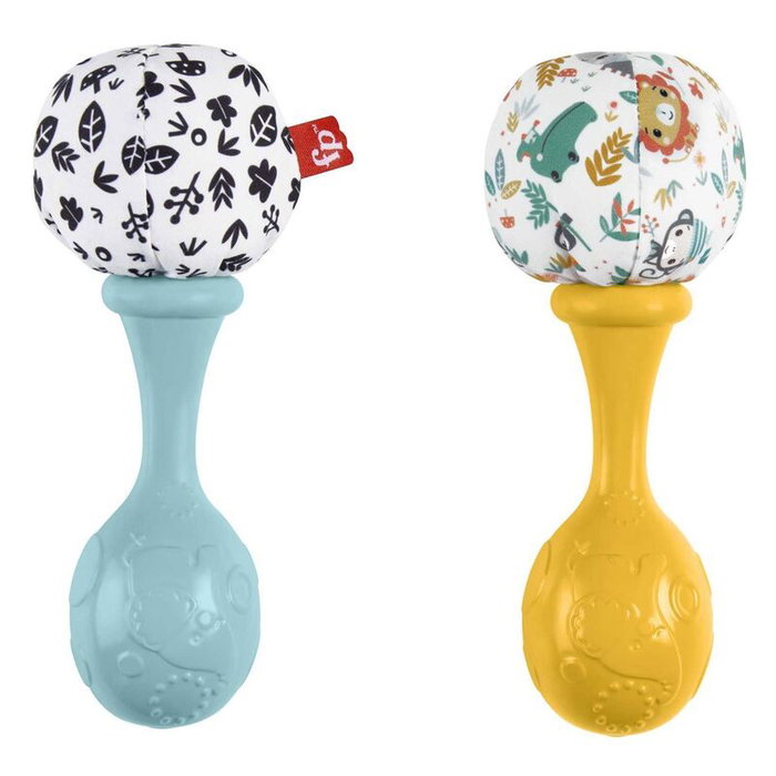 Fisher-Price Mes Premières Maracas - Paire de hochets d'éveil Fisher-Price Mes Premières Maracas - Paire de hochets d'éveil