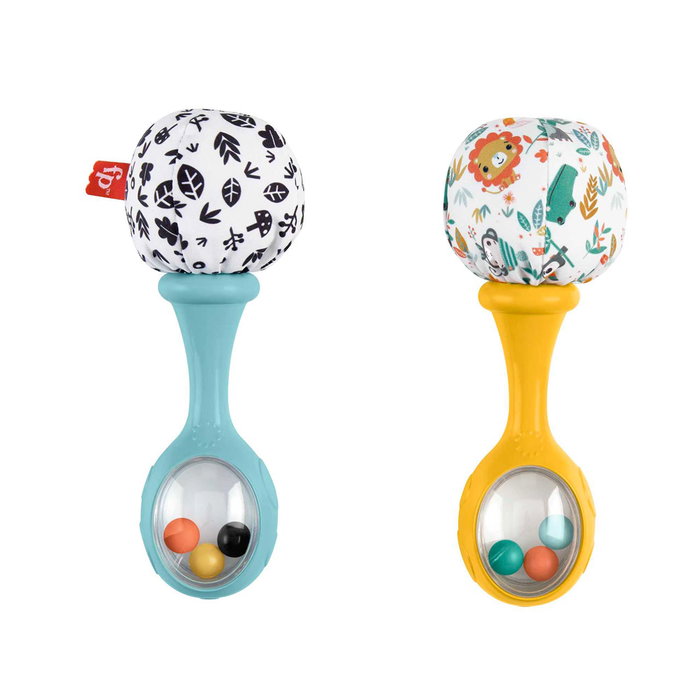 Fisher-Price Mes Premières Maracas - Paire de hochets d'éveil Fisher-Price Mes Premières Maracas - Paire de hochets d'éveil