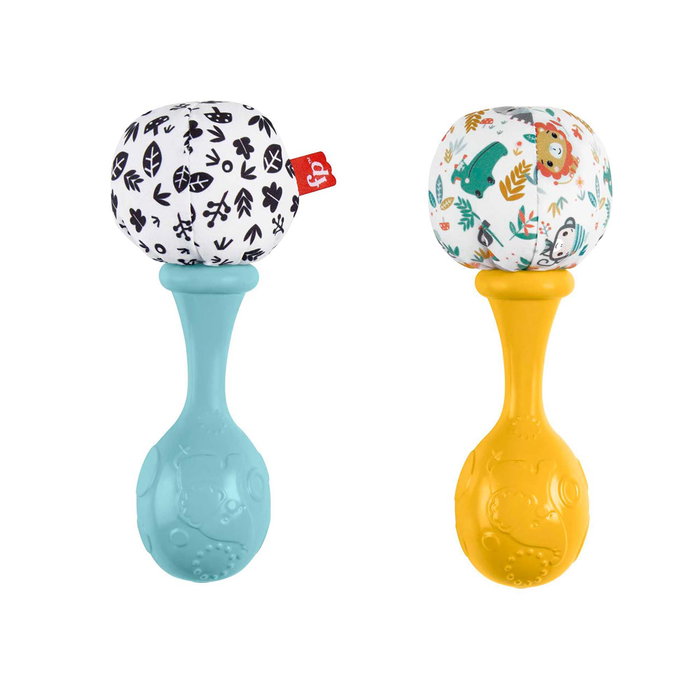 Fisher-Price Mes Premières Maracas - Paire de hochets d'éveil Fisher-Price Mes Premières Maracas - Paire de hochets d'éveil