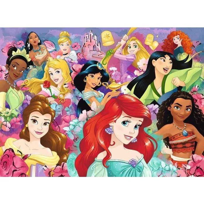 Ravensburger - Puzzle XXL 150 Pièces Disney Princesses - Les Rêves Deviennent Réalité - Pour Enfant à Partir de 7 Ans