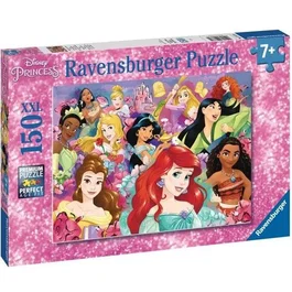 Ravensburger - Puzzle XXL 150 Pièces Disney Princesses - Les Rêves Deviennent Réalité - Pour Enfant à Partir de 7 Ans