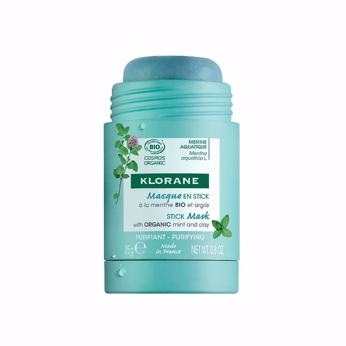 Klorane Masque Stick Purifiant Menthe Aquatique & Argile BIO 25g