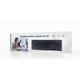 GEMBIRD KB-UM-107 Clavier Informatique Noir US Layout