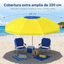 JugaToys Sombrille Jaune en Aluminium 220cm