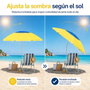 JugaToys Sombrille Jaune en Aluminium 220cm