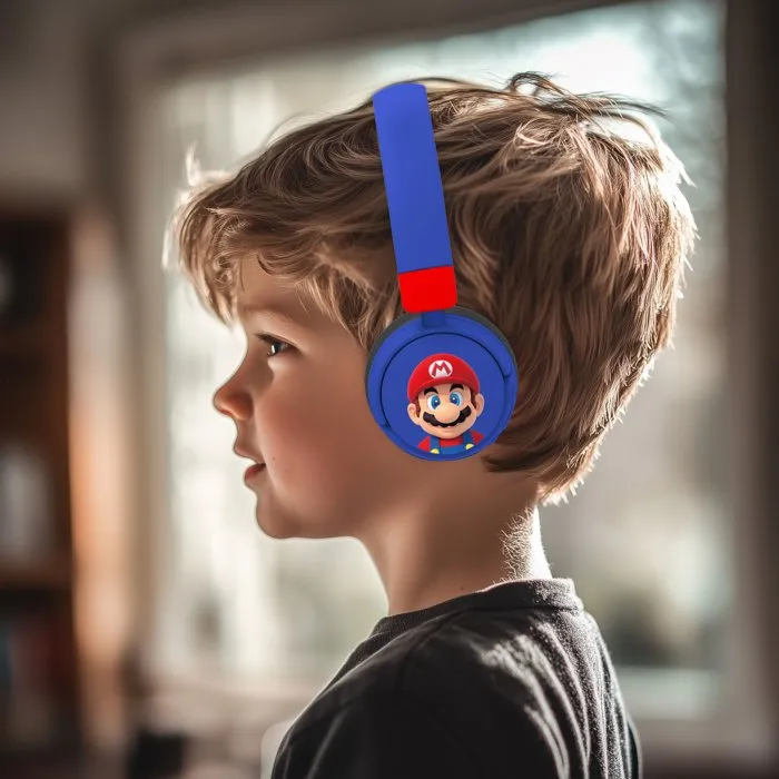Bitty Boomers Casque Bluetooth Super Mario pour enfants