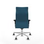 Piqueras Y Crespo Fauteuil Albacete Vert Pétrole avec Mécanisme Synchro et Base Blanche