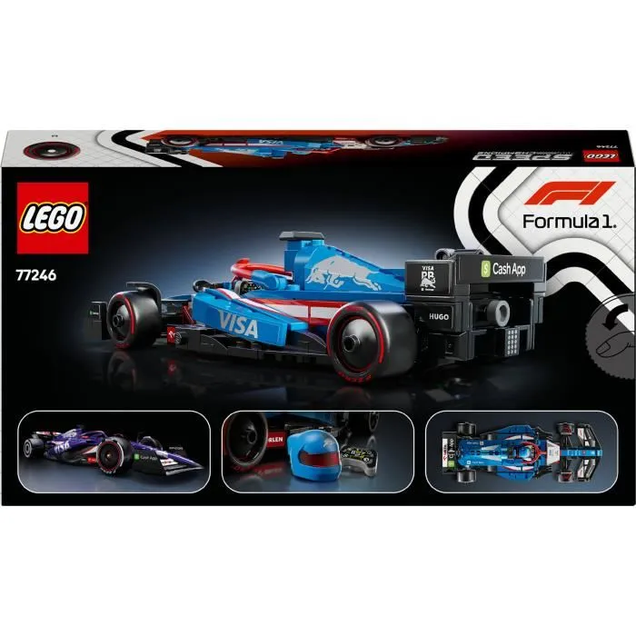 Lego Speed Champions 77246 Voiture de Formule 1 Visa Cash App RB VCARB 01 - Set de Construction Adulte