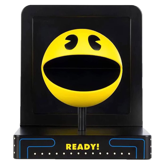 First 4 Figures Figurine Pac-Man 40e Anniversaire PVC avec Base Miroir Infini LED USB-C