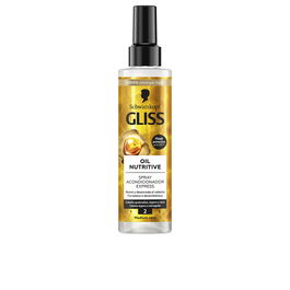 Schwarzkopf Mass Market GLISS OIL NUTRITIVE Après-shampooing spray 200 ml soin réparateur brume régénérante cheveux fragilisés nutrition intense