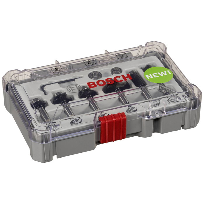 Bosch Professional Coffret de 6 fraises Trim & Edging, queue 8 mm