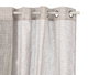 Giftdecor Rideau Gris à Rayures en Tissu Polyester 24 x 5 x 36 cm (Set de 6)