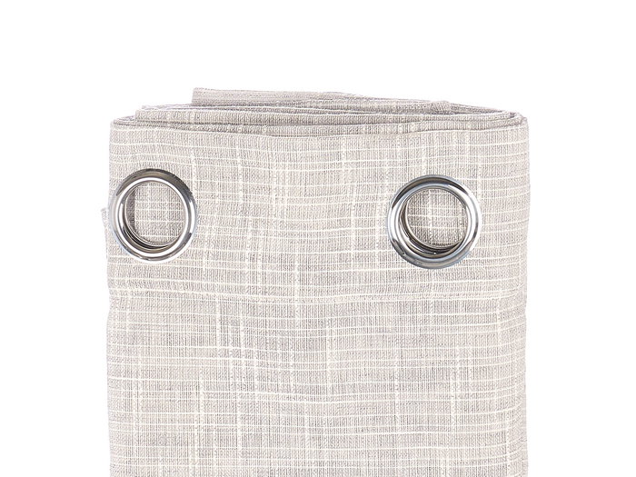 Giftdecor Rideau Gris à Rayures en Tissu Polyester 24 x 5 x 36 cm (Set de 6)