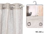 Giftdecor Rideau Gris à Rayures en Tissu Polyester 24 x 5 x 36 cm (Set de 6)