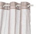 Giftdecor Rideau Gris Transparent 140 x 260 cm, Tissu en Polyester et Lin (Set de 6)