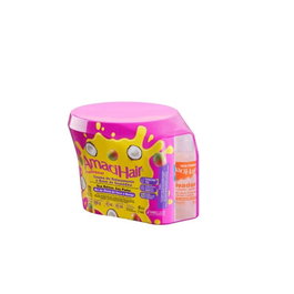 Novex Amacihair Tradicional - Kit de lissage et soin pour cheveux - Crème relaxante 200g avec activateur et shampooïndicateur - Traitement sans odeur à la guanidine