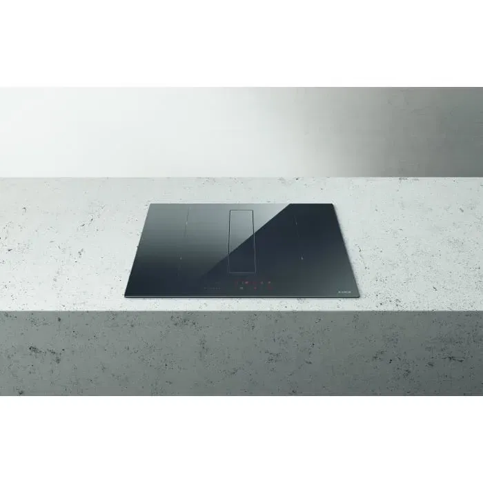 Elica NikolaTesla Fit BL/A/60 - Plaque à induction aspirante 4 feux, 60 cm x 51.5 cm, noir