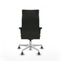 Piqueras Y Crespo Fauteuil Albacete Noir avec mécanisme synchrone et base blanche