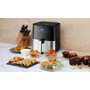 Edm Friteuse à air 5L avec écran LED 1450W 8 menus programmés - Inclus papier de friteuse ø17 cm 100 pièces réf. 07788