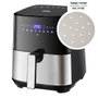 Edm Friteuse à air 5L avec écran LED 1450W 8 menus programmés - Inclus papier de friteuse ø17 cm 100 pièces réf. 07788