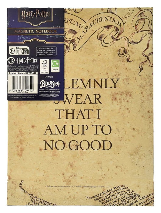 Thumbs Up Harry Potter carnet de notes A5 Carte du Maraudeur