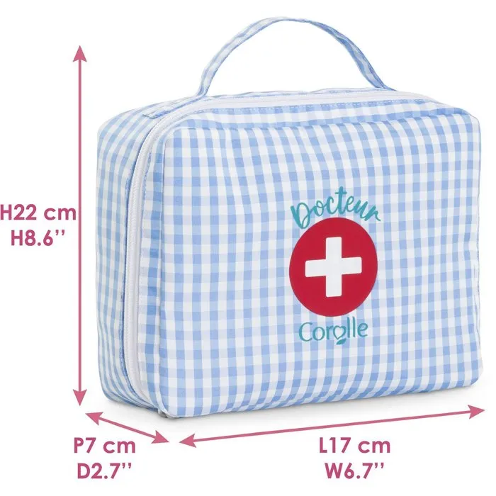 Corolle Valise Docteur et Accessoires de Jouet pour Enfant et Poupée 30 à 42 cm - Stéthoscope, Seringue, Tensiomètre - Jouet d'Imitation Dès 18 Mois