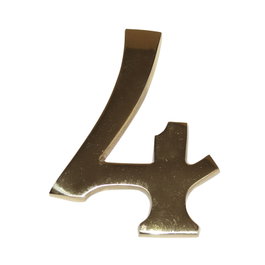 DUVER Chiffre de porte en métal massif, 10 cm