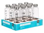 Leknes Bouteille d'Eau Noir Transparente 500 ml 6,5x21x6,5 cm Lot Surtis (Set de 24)
