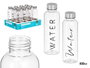 Leknes Bouteille d'Eau Noir Transparente 500 ml 6,5x21x6,5 cm Lot Surtis (Set de 24)