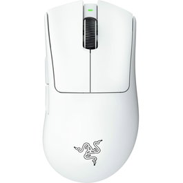 Razer Souris Gaming DeathAdder V3 Pro RZ01-04630200-R3G1 - Souris sans fil légère pour FPS - Capteur Focus Pro 30K - Bluetooth et USB-C - Blanc