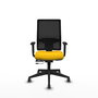 Piqueras y Crespo Chaise de Bureau Horna Jaune et Noir