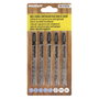 WOLFPACK LINEA PROFESIONAL Lames de scie sauteuse pour contreplaqué, 5 pièces